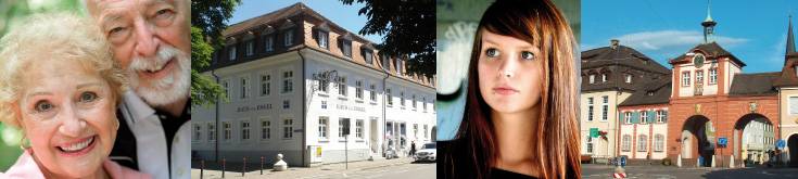 Älteres Ehepaar / Haus zum Engel / Jugendliches Mädchen / Emmendinger Tor